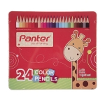 مداد رنگی 24 رنگ پنتر جعبه فلزی